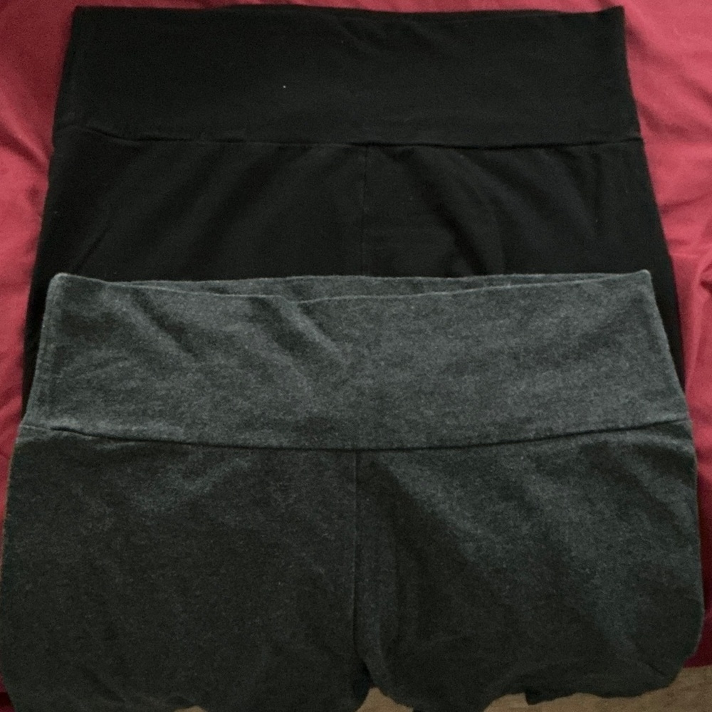 Ambiance Black and Gray Bike Shorts